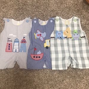 3 heirloom baby size 3-6 month rompers. Smoke and pet free home